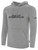 QUAD CITY STEAMWHEELERS IFL BASICS FLEECE PULLOVER HOODIE CREST ON WEARERS CENTER CHEST LIGHT HEATHER GREY BLACK