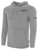 QUAD CITY STEAMWHEELERS IFL BASICS FLEECE PULLOVER HOODIE CREST ON WEARERS LEFT CHEST LIGHT HEATHER GREY BLACK