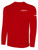 QUAD CITY STEAMWHEELERS IFL BASICS LONG SLEEVE COTTON T-SHIRT CREST ON WEARERS LEFT CHEST RED WHITE