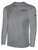 QUAD CITY STEAMWHEELERS IFL BASICS LONG SLEEVE COTTON T-SHIRT CREST ON WEARERS LEFT CHEST LIGHT HEATHER GREY BLACK