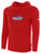 QUAD CITY STEAMWHEELERS IFL BASICS FLEECE PULLOVER HOODIE CREST ON WEARERS CENTER CHEST RED WHITE