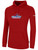 QUAD CITY STEAMWHEELERS IFL BASICS FLEECE PULLOVER HOODIE CREST ON WEARERS CENTER CHEST RED WHITE