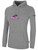 QUAD CITY STEAMWHEELERS IFL BASICS FLEECE PULLOVER HOODIE CREST ON WEARERS CENTER CHEST LIGHT HEATHER GREY BLACK