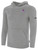 QUAD CITY STEAMWHEELERS IFL BASICS FLEECE PULLOVER HOODIE CREST ON WEARERS LEFT CHEST LIGHT HEATHER GREY BLACK