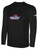 QUAD CITY STEAMWHEELERS IFL BASICS LONG SLEEVE COTTON T-SHIRT CREST ON WEARERS CENTER CHEST BLACK WHITE