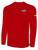 QUAD CITY STEAMWHEELERS IFL BASICS LONG SLEEVE COTTON T-SHIRT CREST ON WEARERS LEFT CHEST RED WHITE