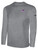 QUAD CITY STEAMWHEELERS IFL BASICS LONG SLEEVE COTTON T-SHIRT CREST ON WEARERS LEFT CHEST LIGHT HEATHER GREY BLACK