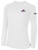 QUAD CITY STEAMWHEELERS IFL BASICS LONG SLEEVE COTTON T-SHIRT CREST ON WEARERS LEFT CHEST WHITE BLACK