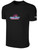 QUAD CITY STEAMWHEELERS IFL BASICS COTTON T-SHIRT CREST ON WEARERS CENTER CHEST BLACK WHITE