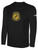 SAN DIEGO STRIKE FORCE IFL BASICS LONG SLEEVE COTTON T-SHIRT CREST ON WEARERS CENTER CHEST BLACK WHITE
