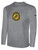 SAN DIEGO STRIKE FORCE IFL BASICS LONG SLEEVE COTTON T-SHIRT CREST ON WEARERS CENTER CHEST LIGHT HEATHER GREY BLACK