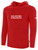 SAN ANTONIO GUNSLINGERS IFL BASICS FLEECE PULLOVER HOODIE CREST ON WEARERS CENTER CHEST RED WHITE