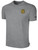 SAN DIEGO STRIKE FORCE IFL BASICS COTTON T-SHIRT CREST ON WEARERS LEFT CHEST LIGHT HEATHER GREY BLACK