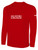 SAN ANTONIO GUNSLINGERS IFL BASICS LONG SLEEVE COTTON T-SHIRT CREST ON WEARERS CENTER CHEST RED WHITE