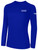 SAN ANTONIO GUNSLINGERS IFL BASICS LONG SLEEVE COTTON T-SHIRT CREST ON WEARERS LEFT CHEST ROYAL BLUE WHITE