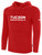 TUCSON SUGAR SKULLS IFL BASICS FLEECE PULLOVER HOODIE CREST ON WEARERS CENTER CHEST RED WHITE