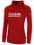 TUCSON SUGAR SKULLS IFL BASICS FLEECE PULLOVER HOODIE CREST ON WEARERS CENTER CHEST RED WHITE