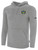 ROCKBRIDGE UNITED BASICS PULLOVER FLEECE HOODIE LIGHT HEATHER GREY BLACK -KIT