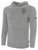 ROCKBRIDGE UNITED BASICS FLEECE PULLOVER HOODIE TEAM CREST ON WEARERS LEFT CHEST LIGHT HEATHER GREY BLACK