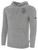 ROCKBRIDGE UNITED BASICS FLEECE PULLOVER HOODIE TEAM CREST ON WEARERS LEFT CHEST LIGHT HEATHER GREY BLACK