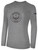 ROCKBRIDGE UNITED BASICS LONG SLEEVE COTTON TEE TEAM CREST ON WEARERS CENTER CHEST LIGHT HEATHER GREY BLACK