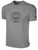 ROCKBRIDGE UNITED BASICS COTTON TEE CREST ON WEARERS CENTER CHEST LIGHT HEATHER GREY BLACK