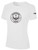 ROCKBRIDGE UNITED BASICS COTTON TEE CREST ON WEARERS CENTER CHEST WHITE BLACK
