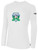 PARADISE SC BASICS LONG SLEEVE COTTON TEE TEAM CREST ON WEARERS CENTER CHEST WHITE BLACK