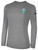 PARADISE SC BASICS LONG SLEEVE COTTON TEE TEAM CREST ON WEARERS LEFT CHEST LIGHT HEATHER GREY BLACK