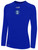 FC WESTLAKE BASICS CREW NECK LONG SLEEVE POLY TEE ROYAL BLUE