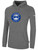 FC WESTLAKE BASICS FLEECE PULLOVER HOODIE TEAM CREST ON WEARERS CENTER CHEST DARK HEATHER GREY WHITE