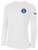 FC WESTLAKE BASICS LONG SLEEVE COTTON TEE TEAM CREST ON WEARERS LEFT CHEST WHITE BLACK