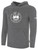 FC WESTLAKE BASICS FLEECE PULLOVER HOODIE TEAM CREST ON WEARERS CENTER CHEST DARK HEATHER GREY WHITE