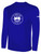 FC WESTLAKE BASICS LONG SLEEVE COTTON TEE TEAM CREST ON WEARERS CENTER CHEST ROYAL BLUE WHITE