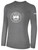 FC WESTLAKE BASICS LONG SLEEVE COTTON TEE TEAM CREST ON WEARERS CENTER CHEST DARK HEATHER GREY WHITE