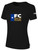 FC WESTLAKE BASICS COTTON TEE CREST ON WEARERS CENTER CHEST BLACK WHITE