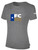 FC WESTLAKE BASICS COTTON TEE CREST ON WEARERS CENTER CHEST DARK HEATHER GREY WHITE