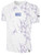LIFESTYLE MARBLE TEE WITH SLEEVE LOGO WHITE SOFT LAVENDER