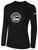 COLORADO UNITED BASICS LONG SLEEVE COTTON TEE TEAM CREST ON WEARERS CENTER CHEST BLACK WHITE
