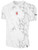 UTAH GLORY LIFESTYLE MARBLE TEE WITH SLEEVE LOGO WHITE LIGHT GREY