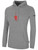 UTAH GLORY BASICS FLEECE PULLOVER HOODIE TEAM CREST ON WEARERS CENTER CHEST LIGHT HEATHER GREY BLACK