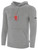 UTAH GLORY BASICS FLEECE PULLOVER HOODIE TEAM CREST ON WEARERS CENTER CHEST LIGHT HEATHER GREY BLACK