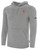 UTAH GLORY BASICS FLEECE PULLOVER HOODIE TEAM CREST ON WEARERS LEFT CHEST LIGHT HEATHER GREY BLACK