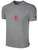 UTAH GLORY BASICS COTTON TEE CREST ON WEARER'S CENTER CHEST LIGHT HEATHER GREY BLACK 
