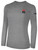 UTAH GLORY BASICS LONG SLEEVE COTTON TEE TEAM CREST ON WEARERS LEFT CHEST LIGHT HEATHER GREY BLACK