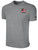 OREGON YSA FOUNDERS ODP BASICS COTTON SHORTS SLEEVE T-SHIRT CREST LEFT CHEST LIGHT HEATHER GREY BLACK