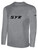 SYR FIELD HOCKEY BASICS LONG SLEEVE COTTON TEE TEAM CREST ON WEARERS CENTER CHEST LIGHT HEATHER GREY BLACK