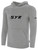 SYR FIELD HOCKEY BASICS FLEECE PULLOVER HOODIE TEAM CREST ON WEARERS CENTER CHEST LIGHT HEATHER GREY BLACK