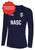NORTH ALABAMA SC BASICS II LONG SLEEVE TRAINING JERSEY NAVY WHITE