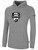 NORTH ALABAMA SC BASICS FLEECE PULLOVER HOODIE TEAM CREST ON WEARERS CENTER CHEST LIGHT HEATHER GREY BLACK